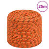 vidaXL laivu virve, oranža, 8 mm, 25 m, polipropilēns