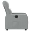 vidaXL elektrisks atpūtas krēsls, atgāžams, gai&scaron;i pelēks audums