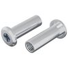 vidaXL Bloķējo&scaron;ais uzgrieznis 2 pcs Sudraba M6 x 25 mm Tērauds