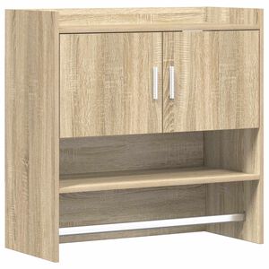 vidaXL Sienas plaukts Pie sienas Sonomas ozols 80 x 36 x 80 cm