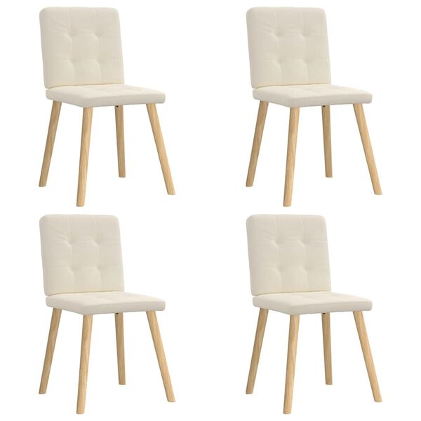 vidaXL virtuves krēsli, 4 gab., lins