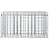 vidaXL Gabions pacelta gulta Sudraba 150 x 50 x 80 cm Cinkots tērauds