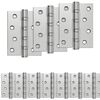 vidaXL Eņģe 16 gab. 100 x 78 x 13 mm Sudraba Tērauds