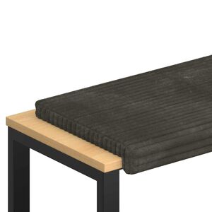 vidaXL Solspilvens Mīksts kordūrs Antracīta Dziļums 35 cm