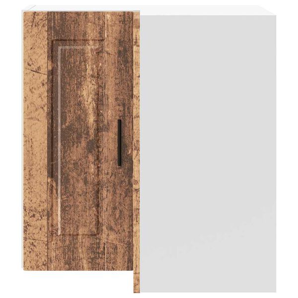 vidaXL virtuves sienas stūra skapis, Porto veca koka inženierijas koks