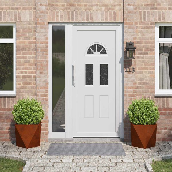 vidaXL Puķu kaste 2 pcs Rūsa 40 x 40 x 40 cm Novecināts tērauds