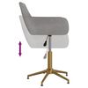 vidaXL grozāmi virtuves krēsli, 2 gab., gai&scaron;i pelēks samts