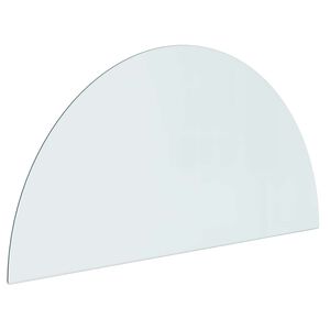 vidaXL Kamīna stikla plāksne Caurspīdīgs 1000 x 500 mm Stikls