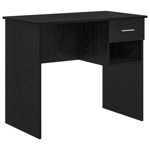 vidaXL Galds Melns ozolkoks 90 x 49 x 75 cm Inženierijas koks