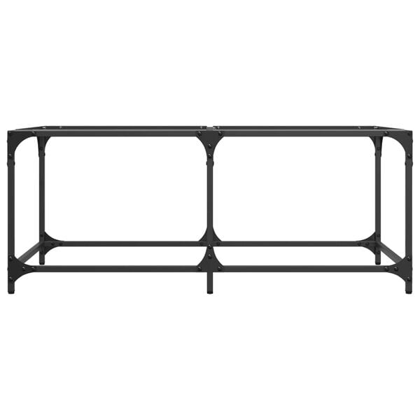 vidaXL kafijas galdiņ&scaron;, 98,5x50x40 cm, caurspīdīgs, rūdīts stikls