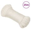 vidaXL darba virve, balta, 3 mm, 25 m, polipropilēns