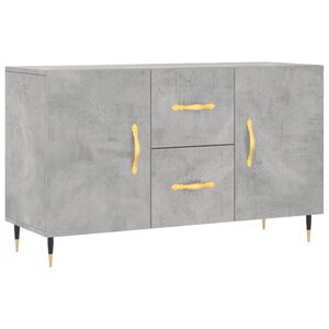 vidaXL kumode, betona pelēka, 100x36x60 cm, inženierijas koks