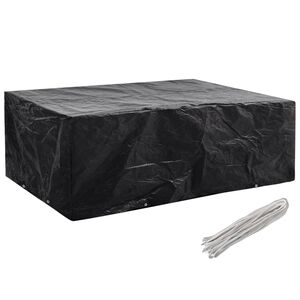 vidaXL dārza mēbeļu pārklājs, 8 gredzeni, 242x162x100 cm