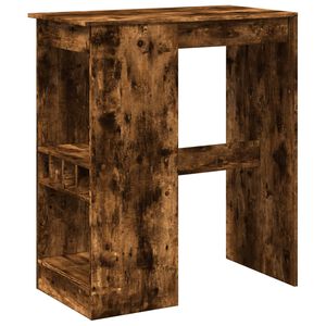 vidaXL bāra galds ar plauktiem, ozola krāsa, 90x47,5x103,5 cm