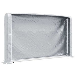 vidaxL malkas plaukts ar lietus pārsegu, 250x25x150cm, cinkots tērauds