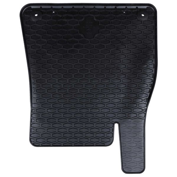 vidaXL Auto paklājs 4 pcs Melna Gumija