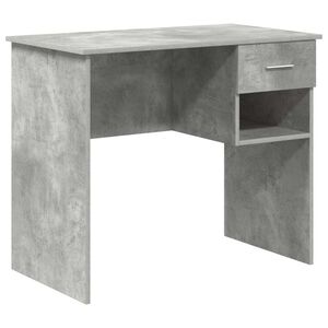 vidaXL Galds Betona pelēks 90 x 49 x 75 cm Inženierijas koks