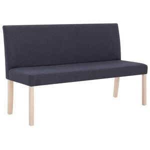 vidaXL sols, 139,5 cm, tum&scaron;i pelēks poliesters