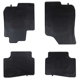 vidaXL Auto paklājs 4 pcs Melns Piemērots i30 LIMOUSINE 2007-2011