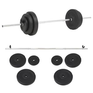 vidaXL svaru stieņu komplekts, 30 kg
