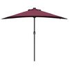 vidaXL Dārza parasols Bordo sarkans 294 x 150 x 223 cm