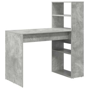 vidaXL Galds Betona pelēks Inženierijas koks 113 x 54 x 120 cm
