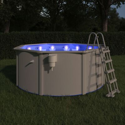 vidaXL iegremdējama, peldoša baseina LED lampa, ar tālvadības pulti