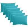 vidaXL Spilvenu pārvalks 6 pcs HEERLEN Tirkīzzila 30 x 50 cm