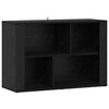 vidaXL Puse Melns ozolkoks 80 x 30 x 53 cm Inženierijas koks