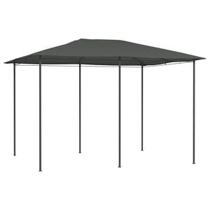 vidaXL dārza nojume, 3x4x2,6 m, antracītpelēka, 160 g/m&sup2;