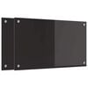 vidaXL Virtuves aizsargpaneļi 2 gab. Melns 70 x 40 cm rūdīts stikls