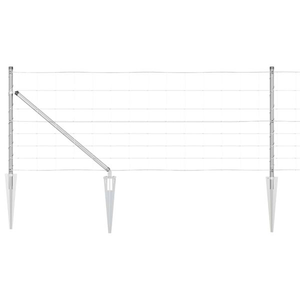 vidaXL Žoga āķis Cinkots 25 x 0,8 m Tērauds