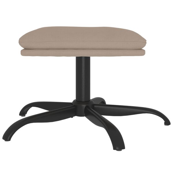 vidaXL kājsoliņ&scaron;, 60x60x36 cm, gai&scaron;i pelēks mikro&scaron;ķiedras audums