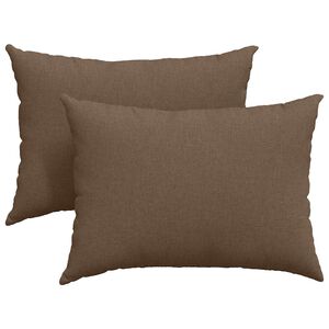 vidaXL Dīvāna spilveni 2 pcs Brūna 70 x 50 cm audums