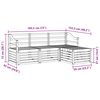 vidaXL Dīvāna komplekti 4 pcs Dabiska Cietā akācijas koks