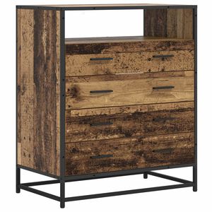 vidaXL Atvilktņu skapis 4-Atvilktne Vecs koks 70 x 41 x 83,5 cm