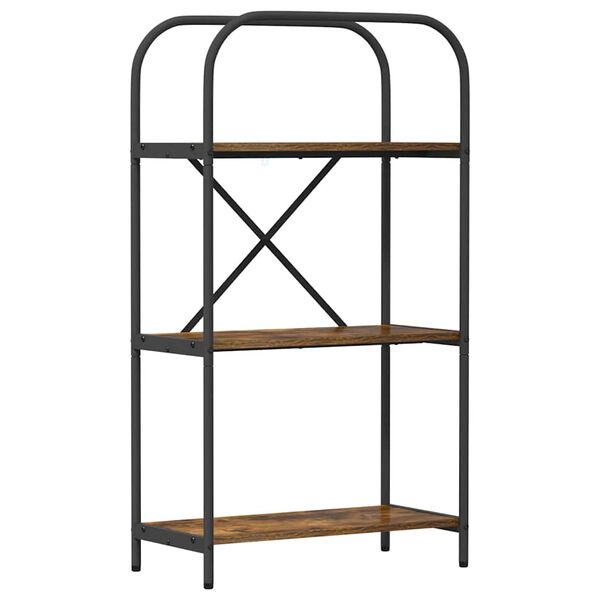 vidaXL Grāmatu plaukts Dūmaka ozols 60 x 30 x 109 cm Inženierijas koks