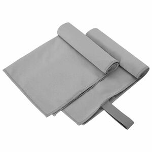vidaXL Sporta dvieļi 2 gab. Tum&scaron;i pelēka 50 x 30 cm
