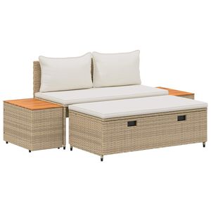 vidaXL Āra dīvānu komplekts 4 -Seater 4 gab. 55 x 30 x 39 cm