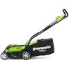 Greenworks zāles pļāvējs, 2x40 V, 2 Ah akumulatori, G40LM35, 2501907UC