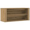 vidaXL apavu plaukts, ozolkoka krāsa, 100x35x45 cm, konstruēts koks