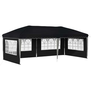vidaXL Pop-up svinību teltis 575 x 289 x 245 cm Antracīts