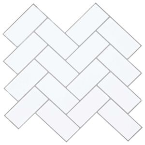 vidaXL Caurspīdīgas flīzes 20 gab. Balta pelēka 30 x 30 cm