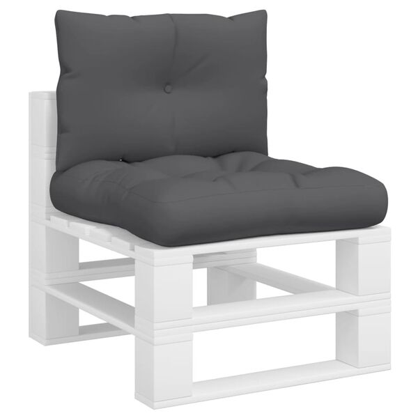 vidaXL pale&scaron;u spilveni, 2 gab., audums, antracītpelēks