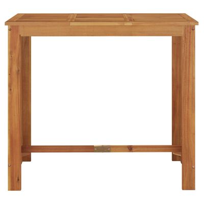 vidaXL dārza bāra galds, 120x60x105 cm, akācijas masīvkoks