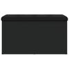 vidaXL uzglabā&scaron;anas sols, melns, 82x42x45 cm, inženierijas koks