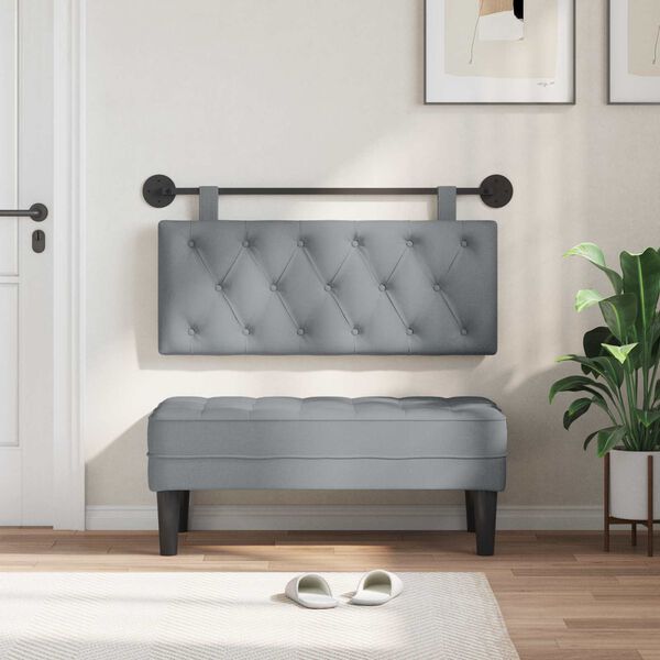 vidaXL Karājo&scaron;s galvgalis Gai&scaron;i pelēks 110 x 55 x 7 cm audums