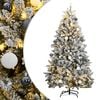 vidaXL mākslīgā Ziemassvētku egle, bumbiņu komplekts, 180 cm, 300 LED