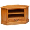 vidaXL StūraTVskapis Dabiska 79 x 40 x 46 cm Cieta mahagona koks