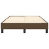vidaXL gultas rāmis ar atsperēm, tum&scaron;i brūns, 120x200 cm, audums